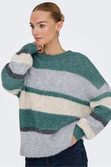 JDY Camisola de gola redonda cinzento