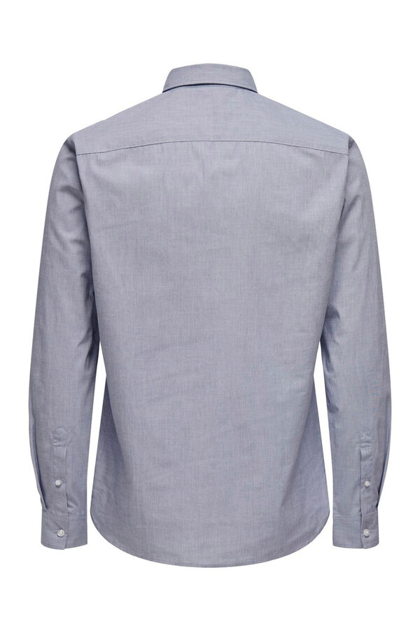 Only & Sons Camisa de hombre slim fit azul
