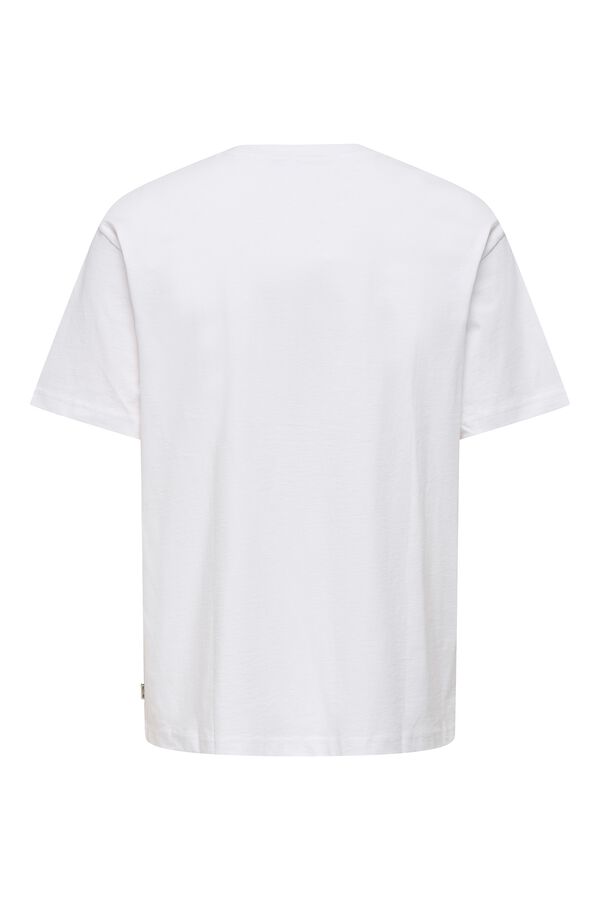 Only & Sons T-shirt manga curta branco