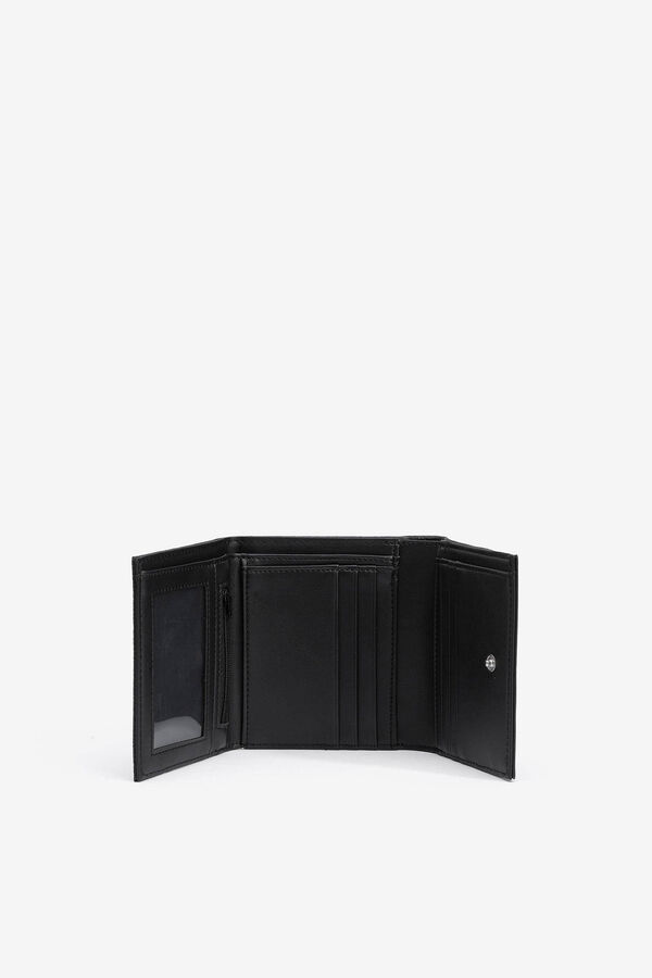 Tiffosi Monedero Mediano Liso negro