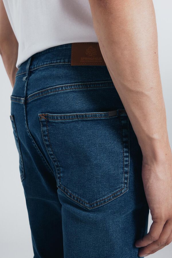 Springfield Cal&ccedil;a jeans skinny fit tingida azul