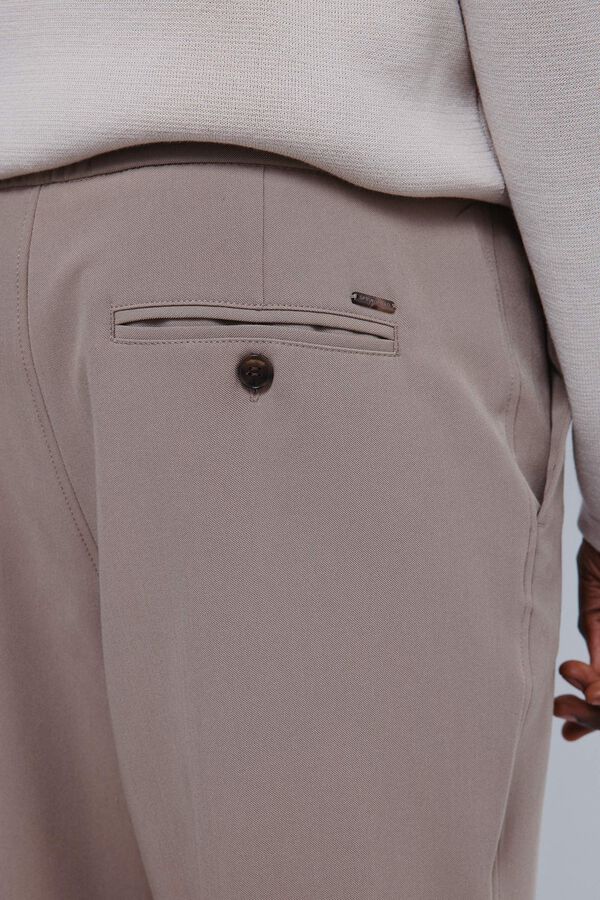 Springfield Pantal&oacute;n jogger fluido nude