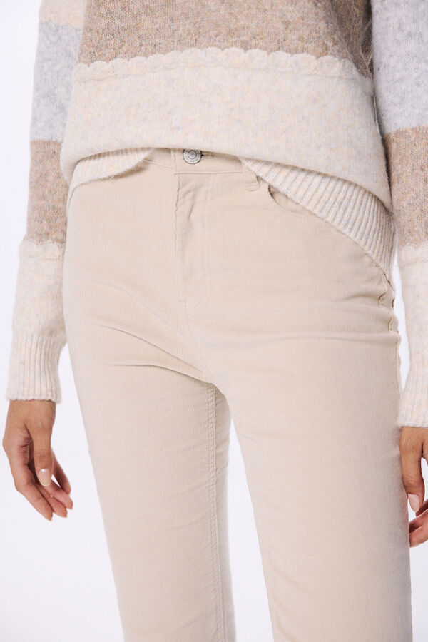 Springfield Pantal&oacute;n pana kick flare beige