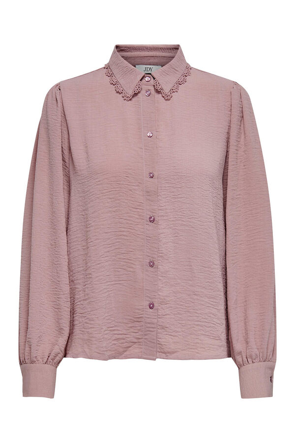 JDY Camisa corta de manga larga morado/lila