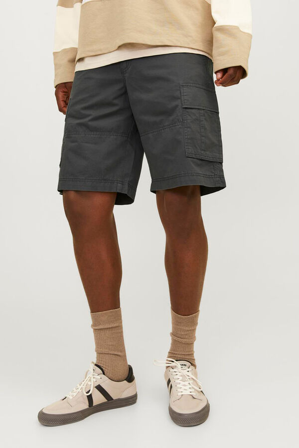 Jack & Jones Pantal&oacute;n corto tipo cargo negro
