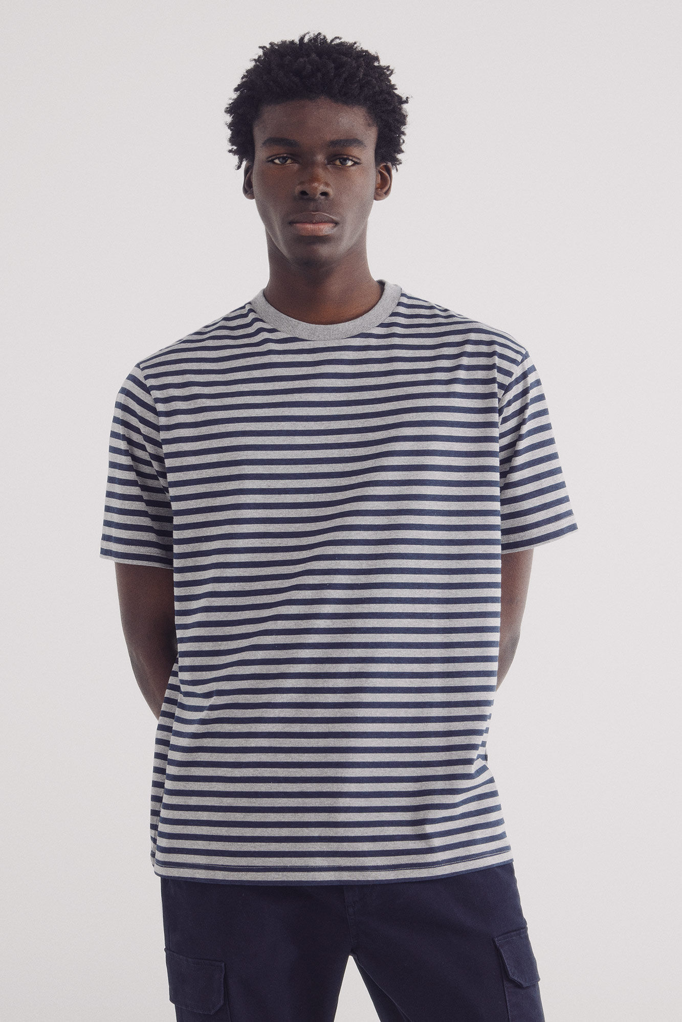 Springfield Camiseta rayas estampada