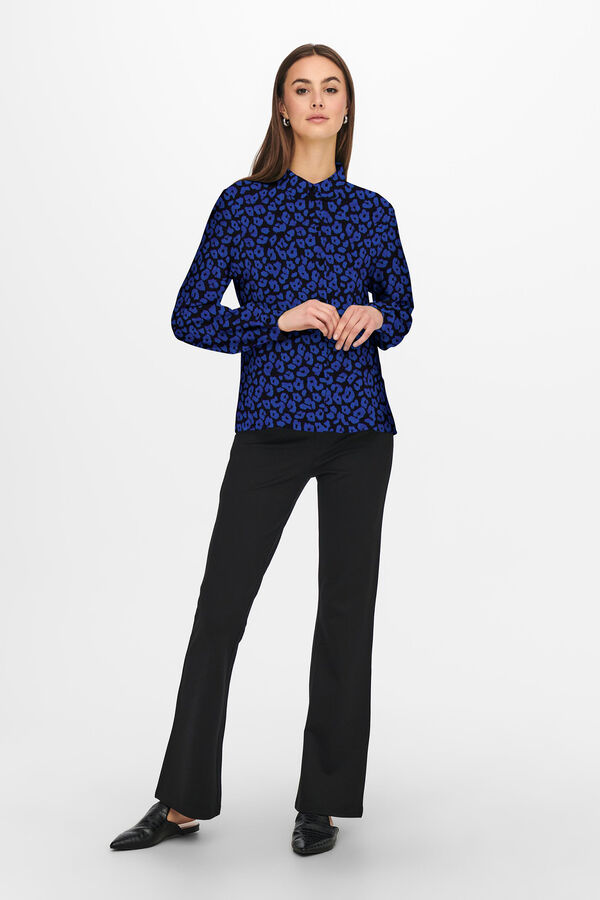 JDY Camisa manga larga azul