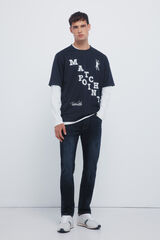 Springfield Jeans azul muy oscuro slim fit azul