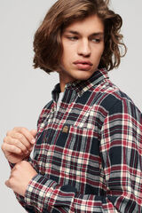 Superdry Camisa cuadros azul