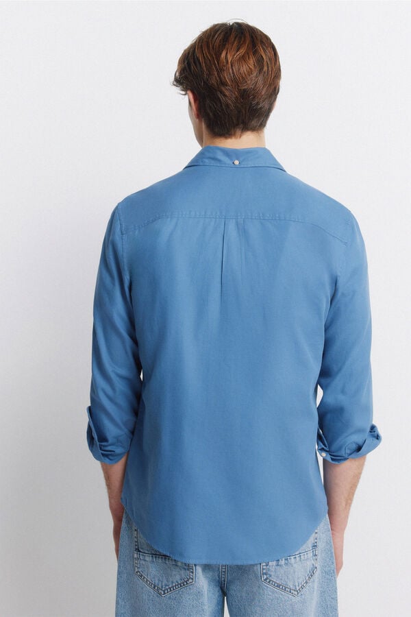 Springfield Camisa estructura azul