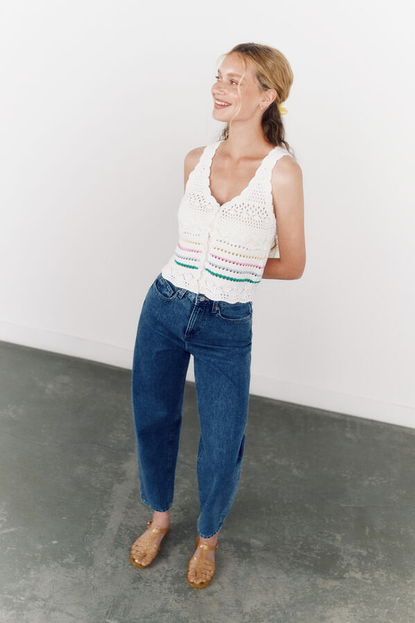 High Spirits Calça Jeans "Globo" azul