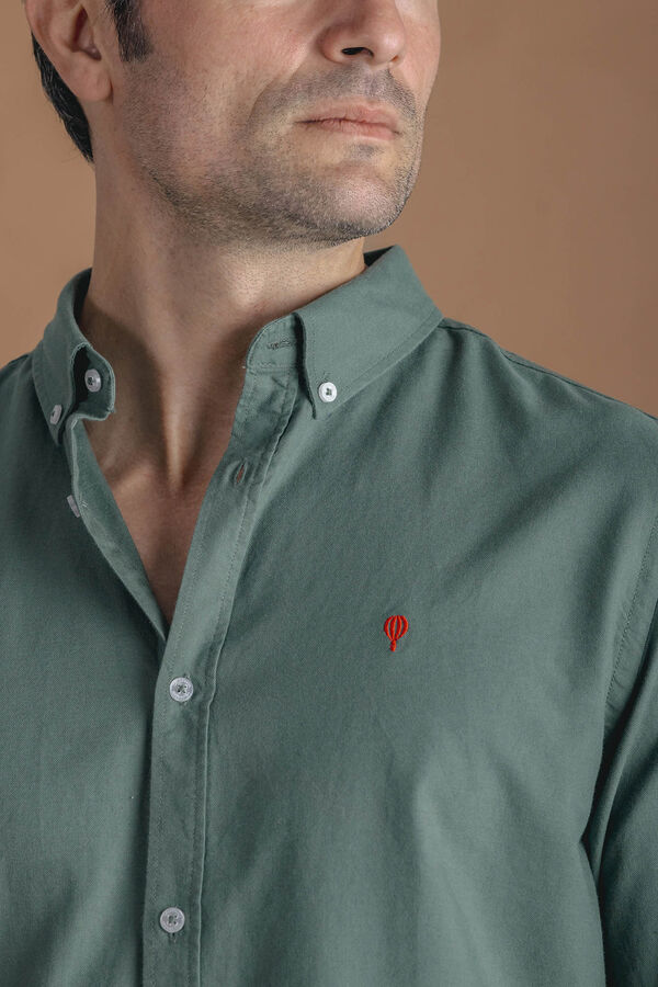 Celopman Camisa Oxford  verde