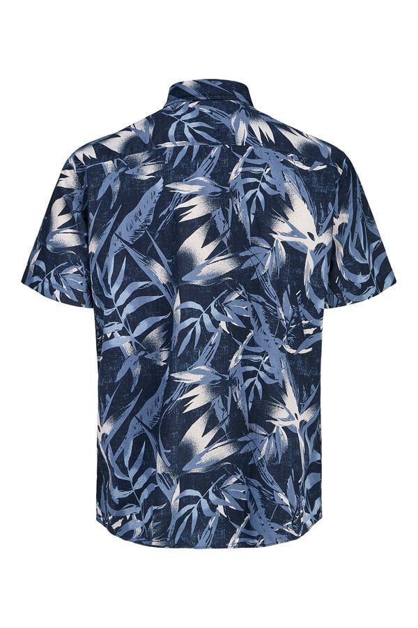 Jack & Jones Camisa regular fit estampada azul