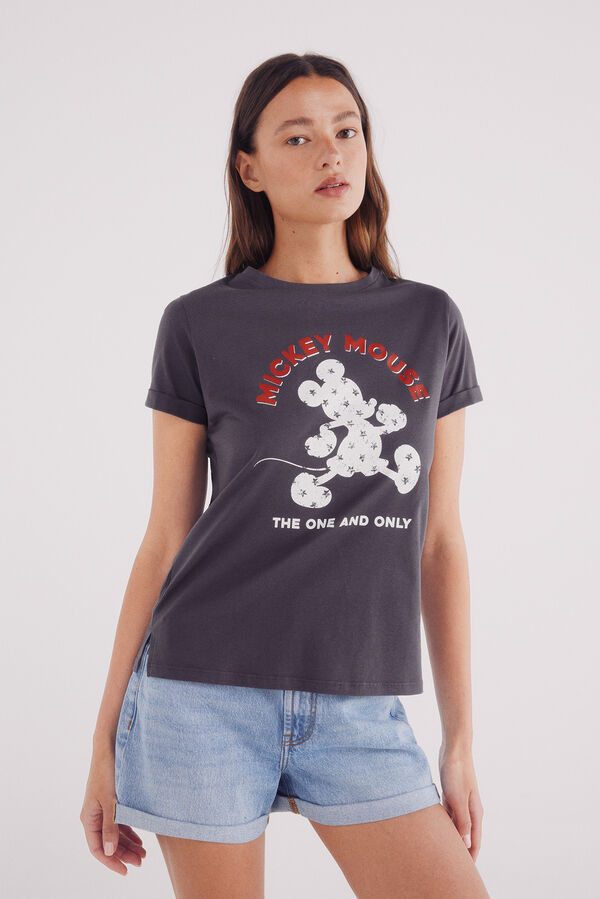Springfield T-shirt "Mickey Mouse" cinzento