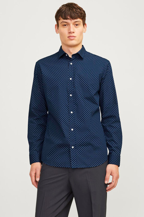 Jack & Jones Camisa lisa azul