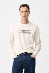Tiffosi Camiseta de manga larga beige