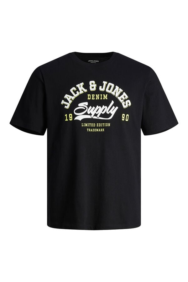 Jack & Jones T-shirt fit padr&atilde;o preto