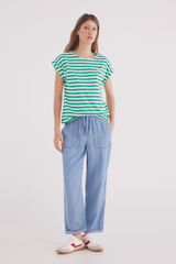 Springfield Calça jogger Tencel azul