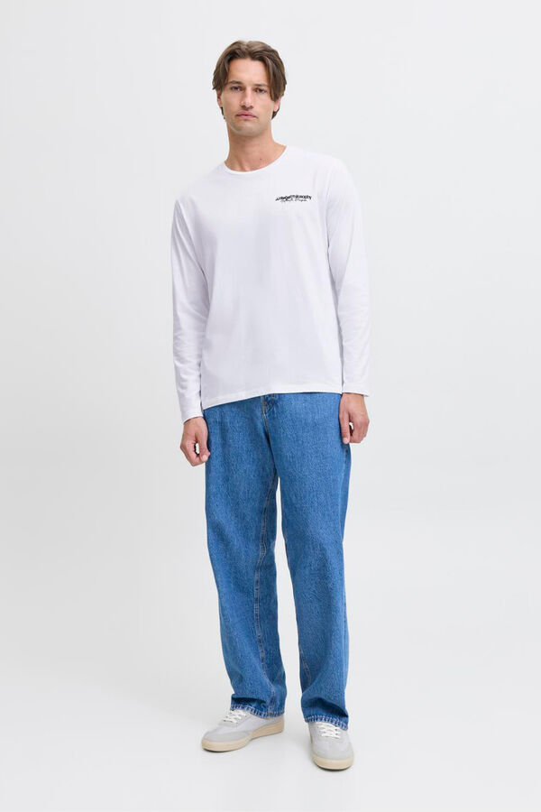 JJ REBEL Camiseta regular fit blanco
