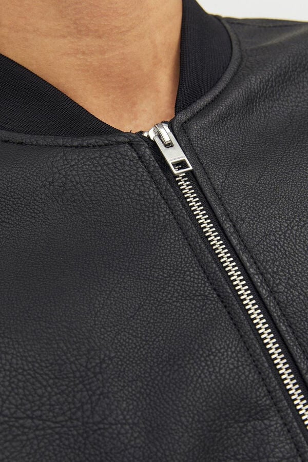 Jack & Jones Jaqueta bomber emborrachada preto