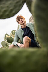 Springfield Camisa mao linho verde