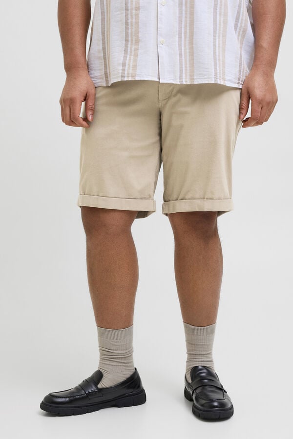 Jack & Jones PLUS Bermuda regular fit PLUS gris