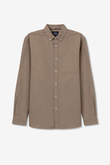 Tiffosi Camisa regular fit oxford bege