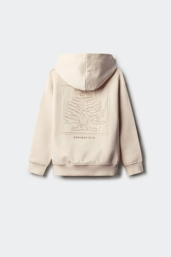 Springfield Kids Sudadera con capucha &aacute;rbol ni&ntilde;o blanco