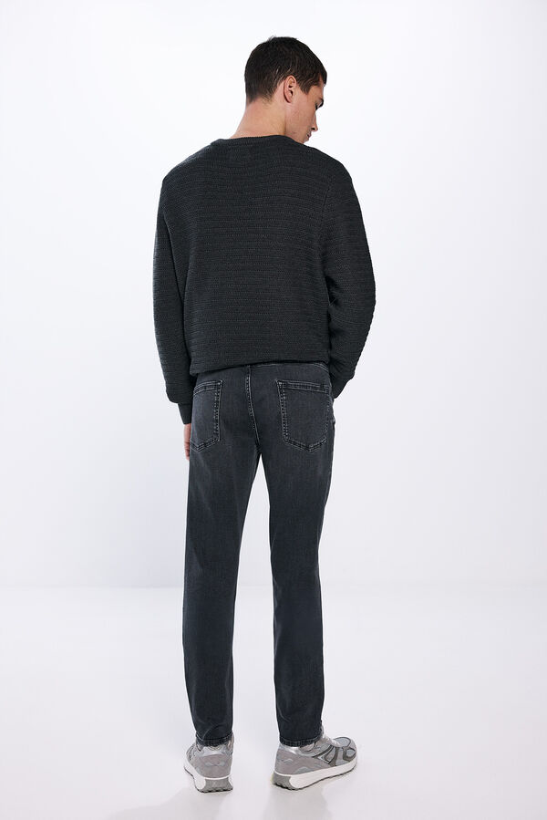 Springfield Jeans gris oscuro skinny fit gris