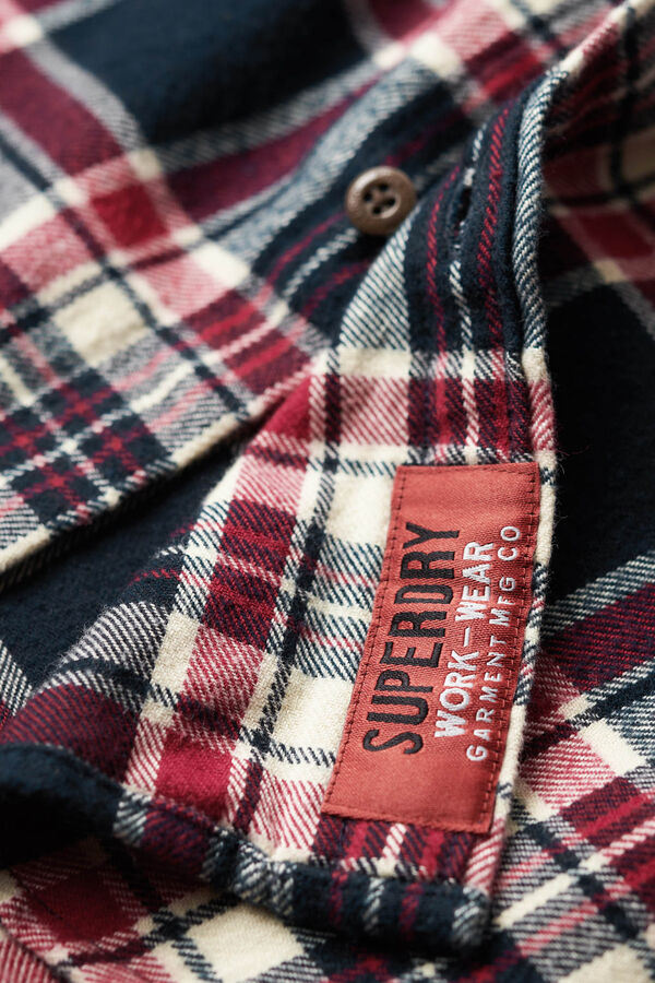 Superdry Camisa cuadros azul