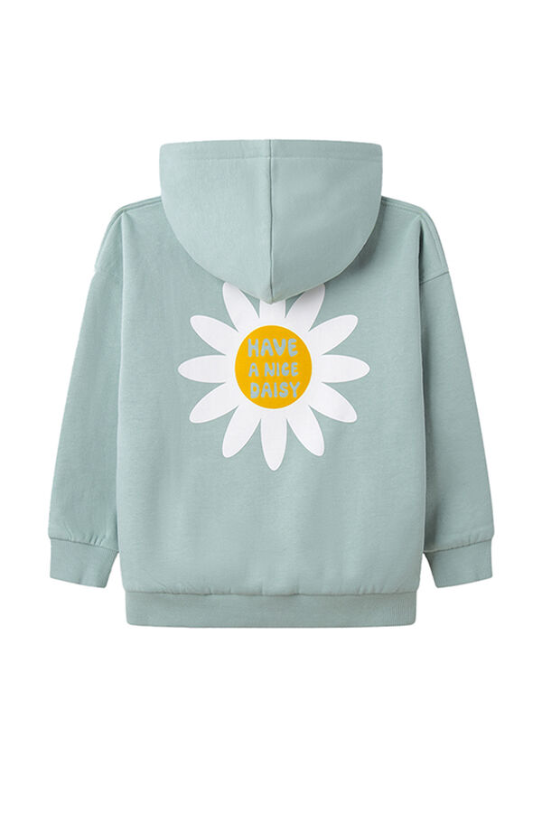 Springfield Kids Sudadera capucha flor ni&ntilde;a verde