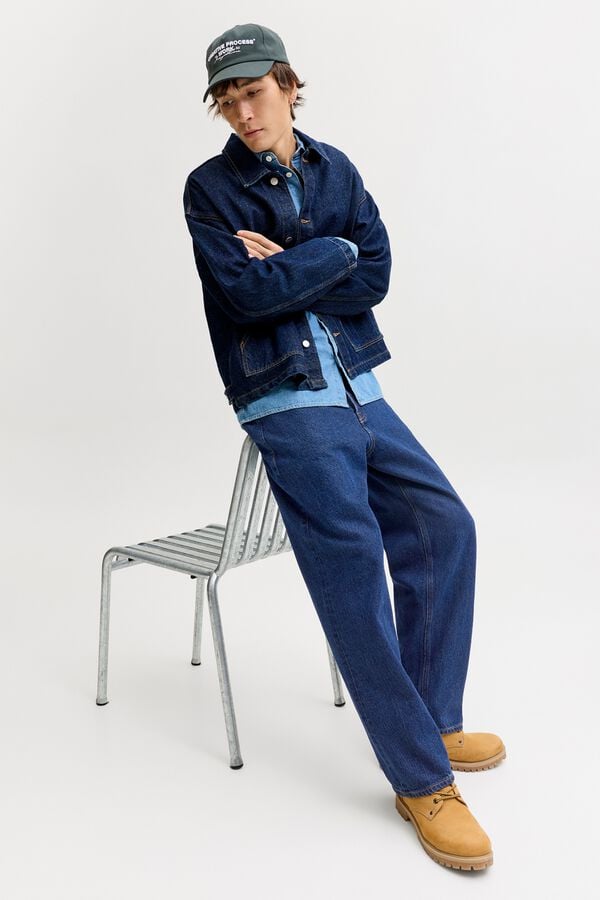 Jack & Jones Vaquero baggy cinco bolsillos azul