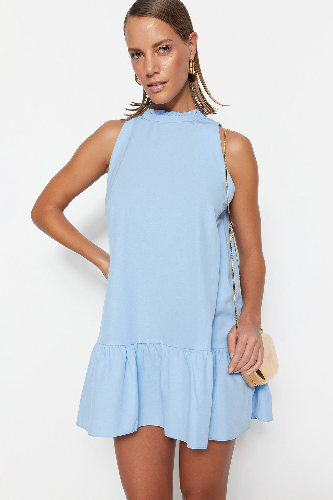Trendyol Vestido mini sem mangas