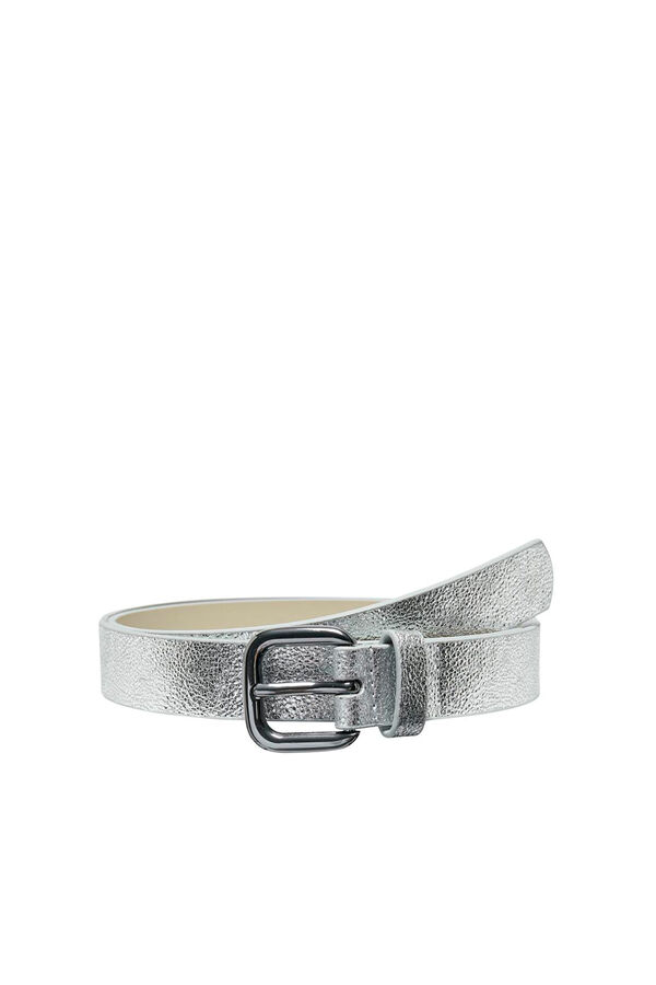 Only Cinto de couro sint&eacute;tico cinzento