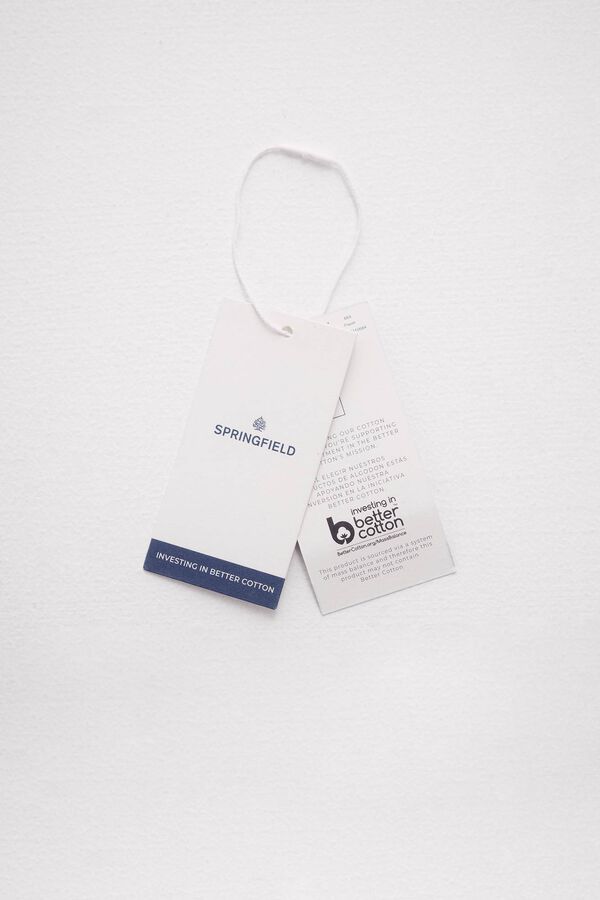 Springfield T-shirt manchas cristal branco