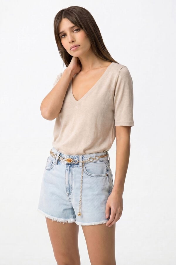 Tiffosi shorts jeans azul
