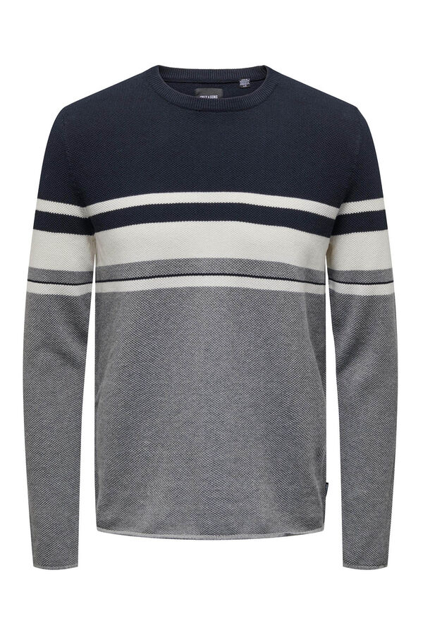 Only & Sons Jersey cuello redondo azul