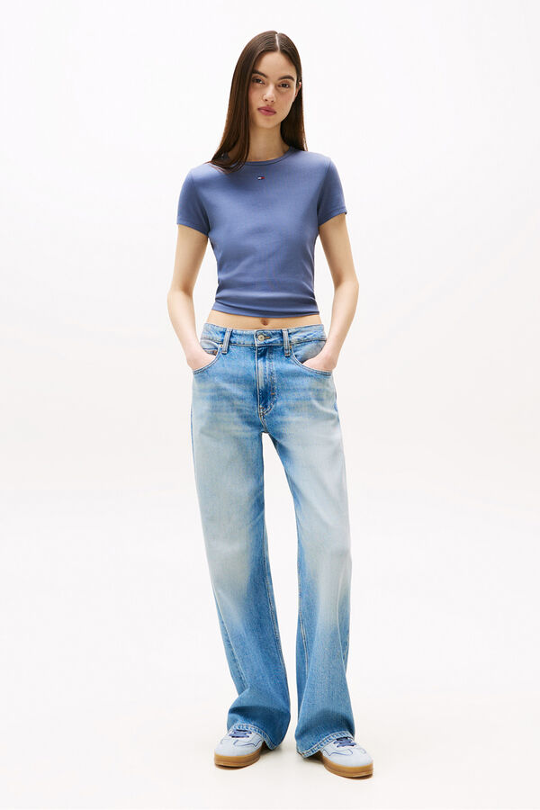 Tommy Jeans T-shirt de mulher azul