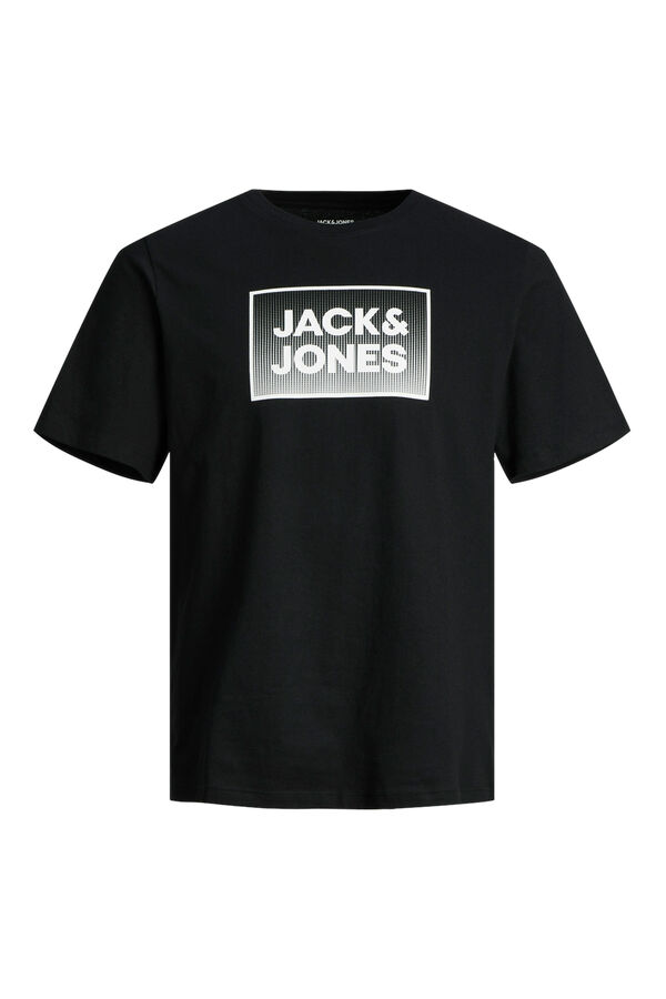 Jack & Jones PLUS T-shirt fit padrão preto