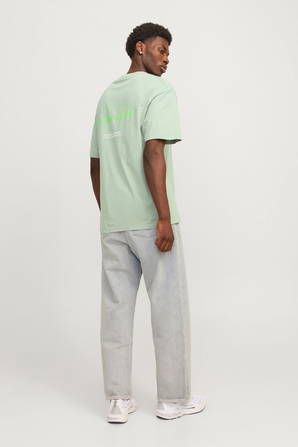 Jack & Jones Camiseta back print verde