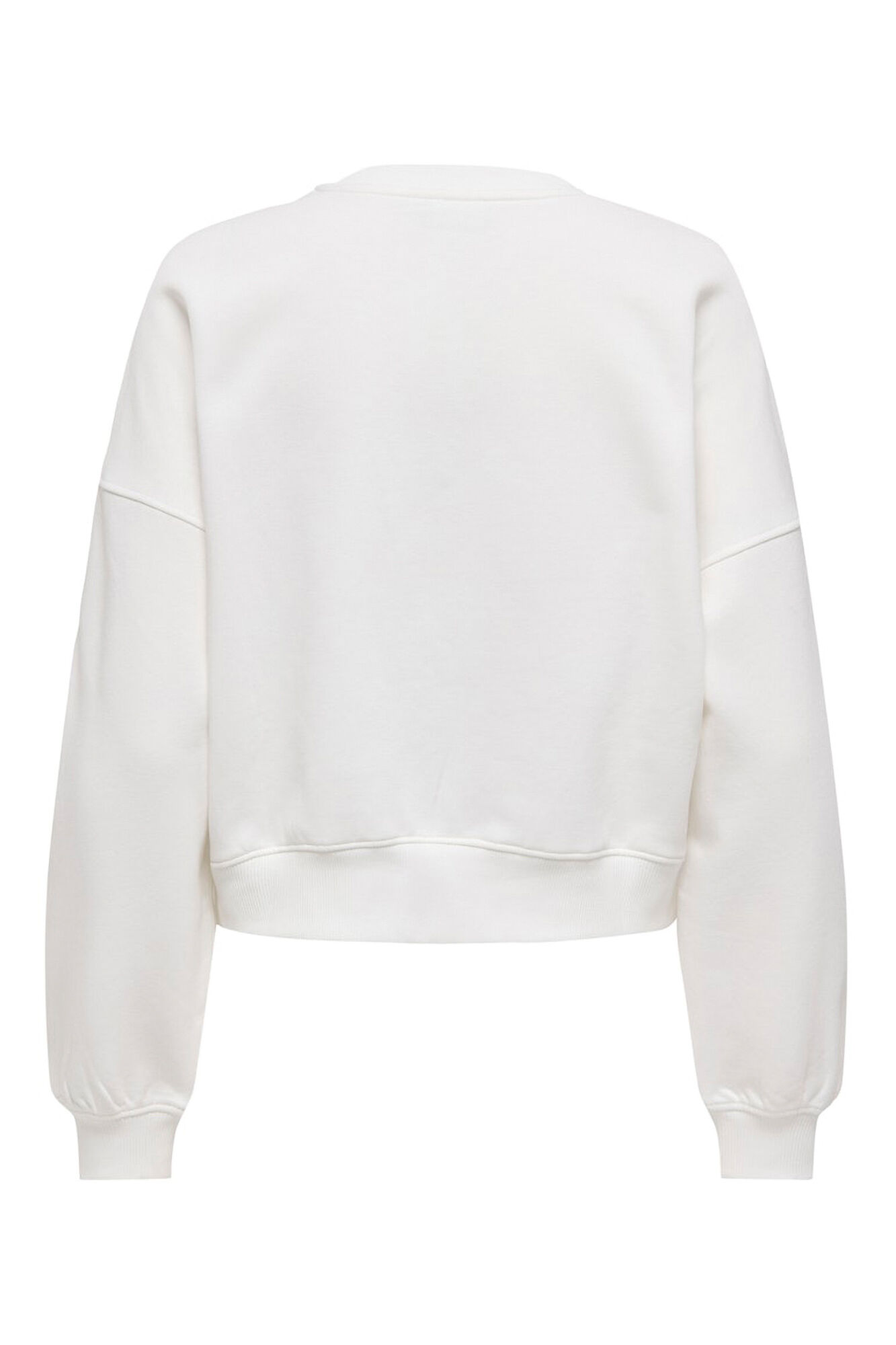 Only Sweatshirt cropped com detalhe de p&eacute;rola