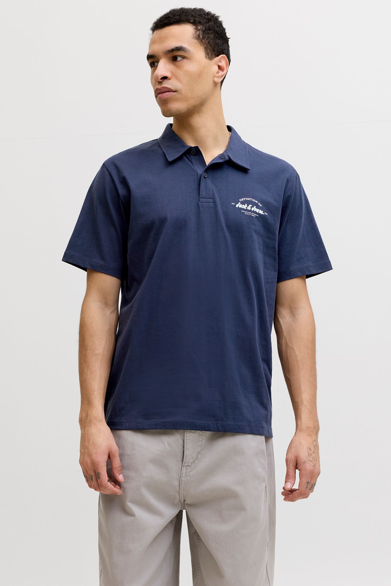 Jack & Jones Polo regular fit em algod&atilde;o