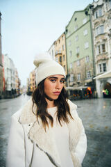 Springfield Chaqueta motera doble faz beige