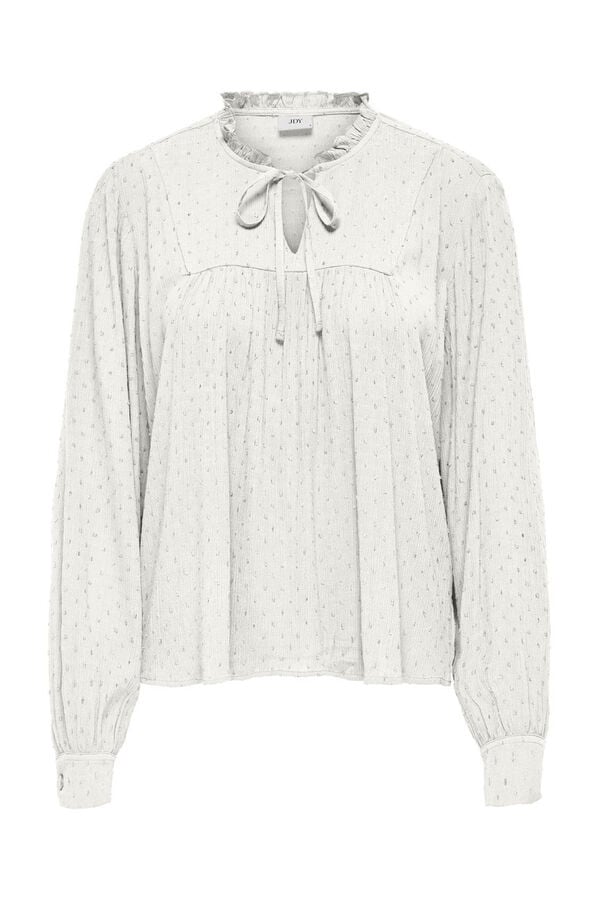 JDY Blusa de manga comprida  branco