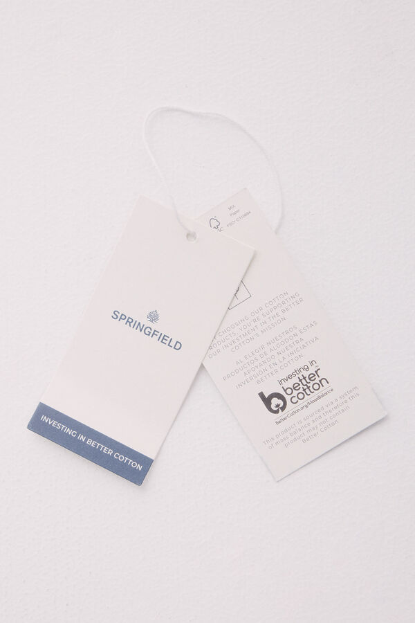 Springfield Camiseta básica cuello redondo verde