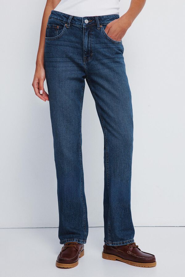 Springfield Cal&ccedil;a jeans reta azul