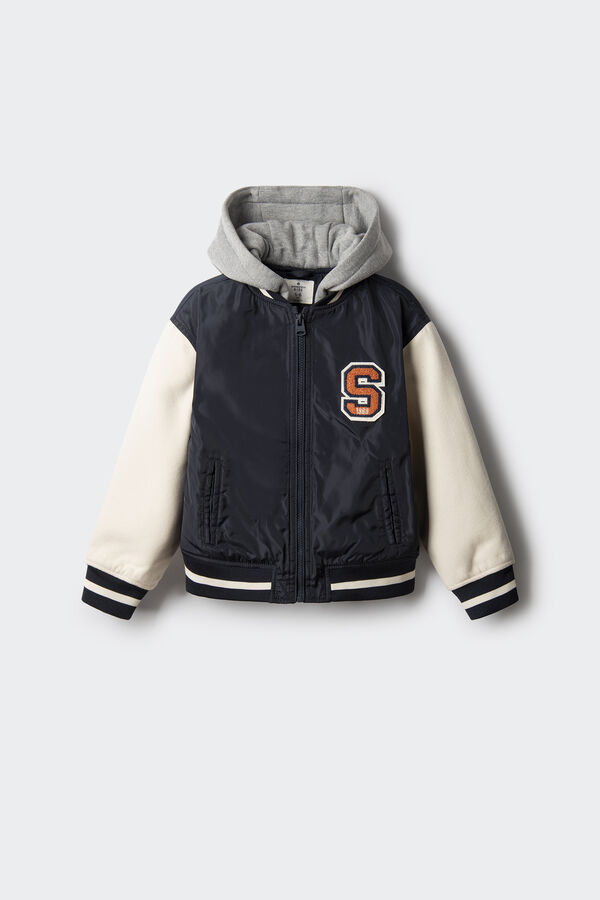 Springfield Kids Bomber varsity ni&ntilde;o azul