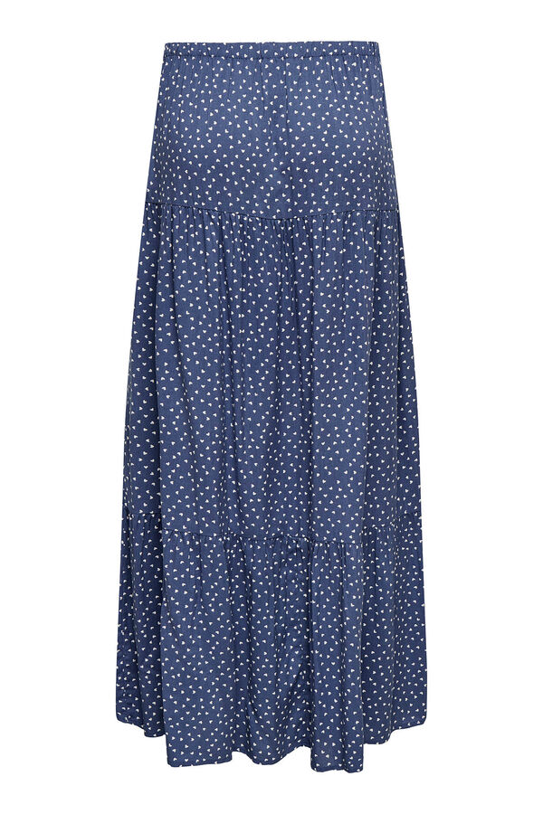 JDY Saia comprida estampada azul
