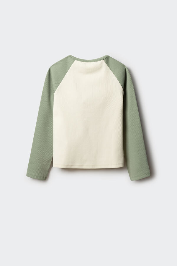 Springfield Kids Camiseta manga comprida branco