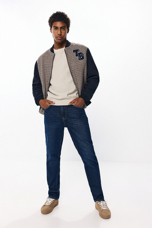 Springfield Bomber combinada varsity cuadros azul